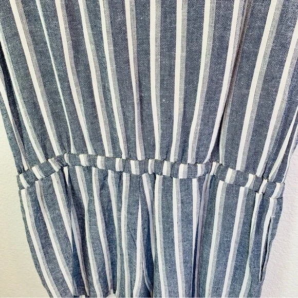 Cloth & Stone Shorts Romper Linen Blend Size Large - Picture 4 of 9